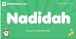 Nadidah arabic boys name and meaning, quranic boys name Nadidah