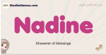 Nadine muslim girls name and meaning, islamic girls name Nadine