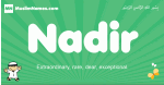 Nadir arabic boys name and meaning, quranic boys name Nadir