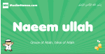 Naeem-ullah arabic boys name and meaning, quranic boys name Naeem-ullah