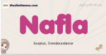 Nafla muslim girls name and meaning, islamic girls name Nafla