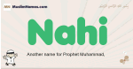 Nahi muslim boys name and meaning, islamic boys name Nahi