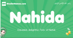 Nahida arabic girl name and meaning, quranic girls name Nahida