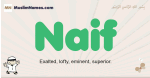 Naif muslim boys name and meaning, islamic boys name Naif