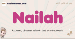 Nailah muslim girls name and meaning, islamic girls name Nailah