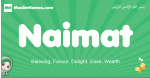 Naimat arabic girl name and meaning, quranic girls name Naimat