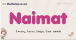 Naimat muslim girls name and meaning, islamic girls name Naimat