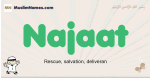 Najaat muslim boys name and meaning, islamic boys name Najaat