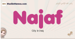 Najaf muslim girls name and meaning, islamic girls name Najaf