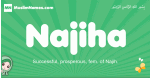 Najiha arabic girl name and meaning, quranic girls name Najiha