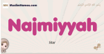 Najmiyyah muslim girls name and meaning, islamic girls name Najmiyyah