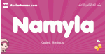 Namyla arabic girls name and meaning, muslim girl name Namyla