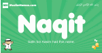 Naqit arabic boys name and meaning, quranic boys name Naqit