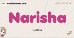 Narisha muslim girls name and meaning, islamic girls name Narisha