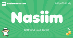 Nasiim arabic boys name and meaning, quranic boys name Nasiim