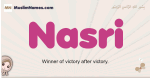 Nasri muslim girls name and meaning, islamic girls name Nasri