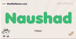 Naushad muslim boys name and meaning, islamic boys name Naushad
