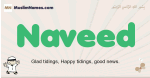 Naveed muslim boys name and meaning, islamic boys name Naveed