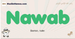 Nawab muslim boys name and meaning, islamic boys name Nawab
