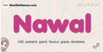Nawal muslim girls name and meaning, islamic girls name Nawal