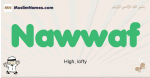 Nawwaf muslim boys name and meaning, islamic boys name Nawwaf