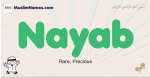 Nayab muslim boys name and meaning, islamic boys name Nayab
