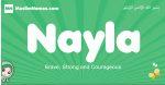 Nayla arabic girl name and meaning, quranic girls name Nayla