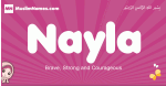 Nayla arabic girls name and meaning, muslim girl name Nayla