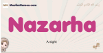 Nazarha muslim girls name and meaning, islamic girls name Nazarha