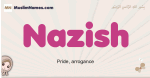Nazish muslim girls name and meaning, islamic girls name Nazish