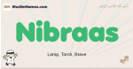 Nibraas muslim boys name and meaning, islamic boys name Nibraas