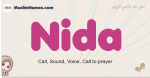 Nida muslim girls name and meaning, islamic girls name Nida