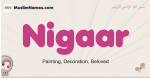 Nigaar muslim girls name and meaning, islamic girls name Nigaar