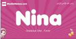 Nina arabic girls name and meaning, muslim girl name Nina