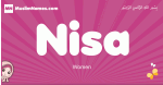 Nisa arabic girls name and meaning, muslim girl name Nisa