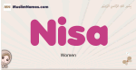 Nisa muslim girls name and meaning, islamic girls name Nisa