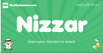 Nizzar arabic boys name and meaning, quranic boys name Nizzar