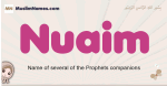 Nuaim muslim girls name and meaning, islamic girls name Nuaim