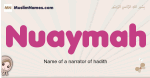 Nuaymah muslim girls name and meaning, islamic girls name Nuaymah