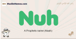 Nuh muslim boys name and meaning, islamic boys name Nuh