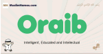 Oraib muslim boys name and meaning, islamic boys name Oraib