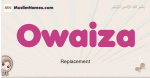 Owaiza muslim girls name and meaning, islamic girls name Owaiza