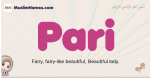 Pari muslim girls name and meaning, islamic girls name Pari
