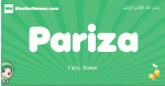 Pariza arabic girl name and meaning, quranic girls name Pariza
