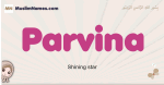 Parvina muslim girls name and meaning, islamic girls name Parvina