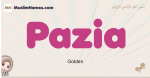 Pazia muslim girls name and meaning, islamic girls name Pazia