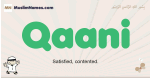 Qaani muslim boys name and meaning, islamic boys name Qaani