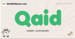 Qaid muslim boys name and meaning, islamic boys name Qaid