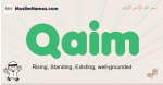 Qaim muslim boys name and meaning, islamic boys name Qaim