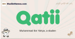 Qatii muslim boys name and meaning, islamic boys name Qatii